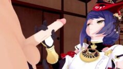 Kujo Sara Genshin Impact 3D Hentai, część 2/9 